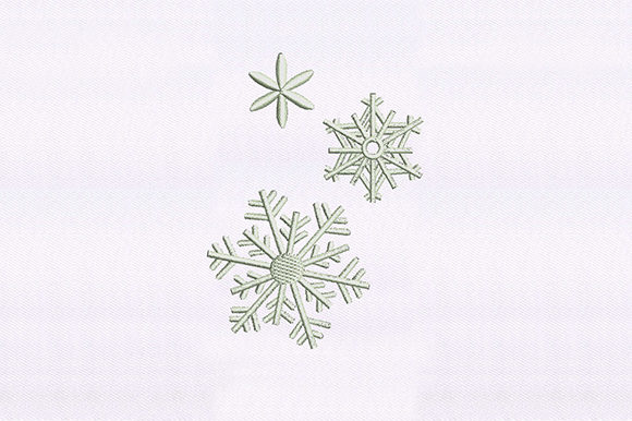 A Designer's Take on Crystalized Snowflakes Embroidery