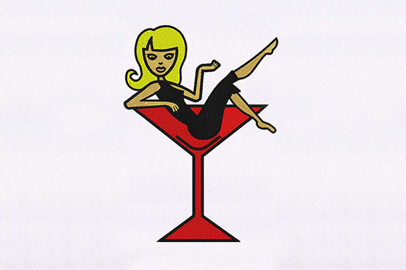 A Girl in a Martini Glass: Elegance with a Wink