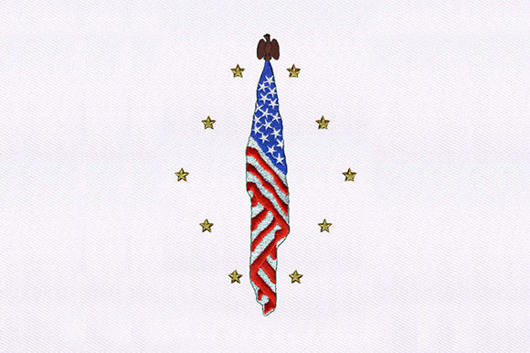 A Practical Review of the United States Flag Embroidery Design