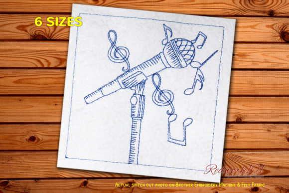 A Professional Review of the Microphone Redwork Embroidery Design