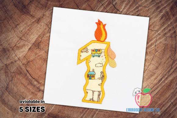 A Seller's Review of the First Birthday Candle Embroidery Design