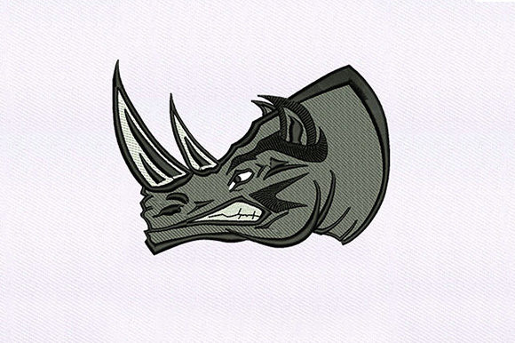 Angry Rhino Embroidery Design Review for Business Merch
