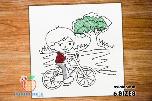 Boy Riding Bicycle: A Sweet Sweatshirt Design Review