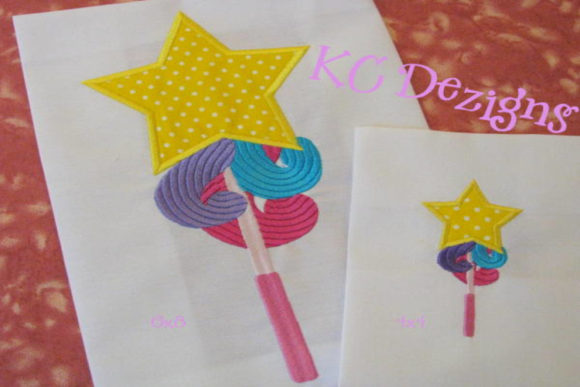 Design Review: Cute Unicorn Princess Wand Applique