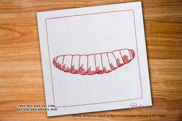 Evaluating Wax Worm Lineart Embroidery for Your Shop
