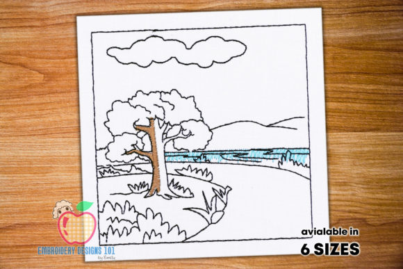 Forest with River: A Quick Stitch for Nature-Inspired Products