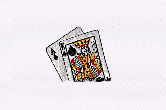 King Ace of Spades Embroidery Design for Branded Merchandise