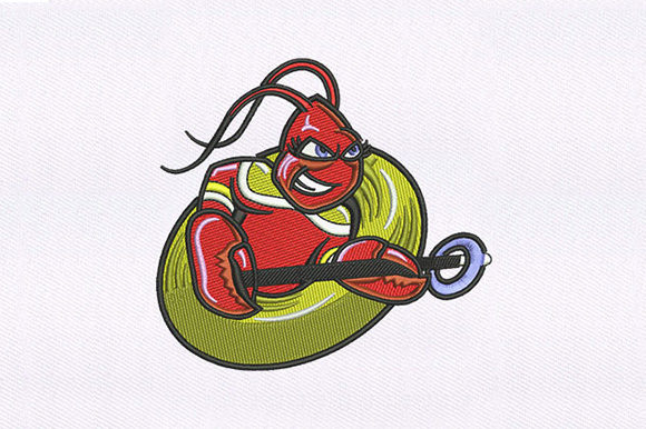 Red Lobster: A Bold Embroidery Design for Boutique Apparel