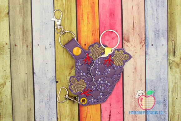 Reviewing the Grapes ITH Key Fob Pattern for Boutique Apparel