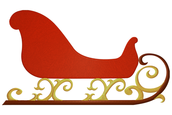 Santa's Sleigh: A Craft Fair Ready Christmas Embroidery Design