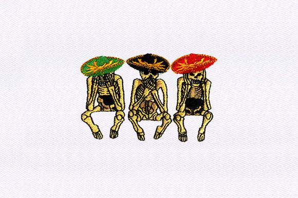 Three Wise Skeletons Embroidery Design Review